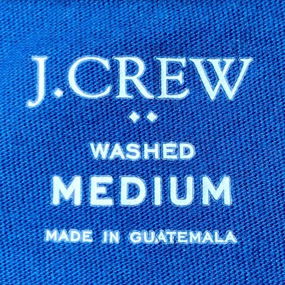 J Crew Crew Neck Washed Long Sleeve Tee in Blue Men’s M - Picture 4 of 5